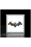 Batman-çocuk Avize-lamp 60x60 Baskılı Led Avize- Beyaz Çerçeve-led Işık-kolay Montaj-60w