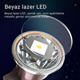 Şarjlı LED Kafa Feneri - Yüksek Işık Gücü, Ayarlanabilir Kafa Bandı Kamp,Balıkçılık,Gece Çalışmaları