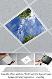Led Armatür-60cmx60cm-asma Tavan Led-sıva Altı-54w-beyaz-led Panel-60x60 Taş Yünü Asma Tavan Ledi-a+