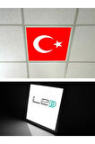 Bayrak Led Panel-60cmx60cm-sıva Altı-60w-6500k-beyaz-led Panel-led Armatür- Taş Yünü Asma Tavan
