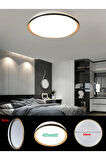 Gold 50cm Avize, 45watt, Beyaz Işık, Yuvarlak Gold Çerçeve, Led Avize, Modern Ev Lamba