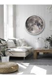 Moon,led Aplik,30cm Çap Led 25watt, Modern,duvar Aplik,led, Yatak Odası Aplik,yatak Başı Aplik, New
