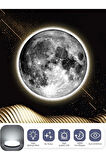 Moon Led Aplik, 30cm Çap, Led 25watt, Modern, Duvar Aplik, Yatak Odası Aplik, Duvar Lambası, New Art