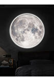 Modern Aplik-moon Led 30 Cm Çap 25watt, Ay Led Aplik, Avize Kolay Montaj Yuvarlak Ay