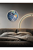 World Model,led Aplik, 30cm Çap,led 25watt, Modern,duvar Aplik, Yatak Odası Aplik,iç Mekan Aplik