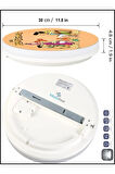 Taş Devri Aplik-led Aplik-25watt-30cm Çap, Çocuk Odası Aplik, Aplik Modelleri, Flintstones Aplik