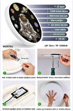Space-Astronot Avize-Led Avize-25watt-30cm x 30cm,çocuk odası avize, avize modelleri, astronot avize