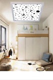 Gecemsi Tasarım, Led Avize, Yatak Odası Lamba,60w -büyük Boy Avize (60CMX60CM)
