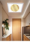 Nihan-salon Led Aydınlatma Avize- 60w Yeni Tasarım 60x60 -beyaz Işık-tavan Lambası