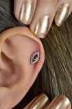 Zirkon Göz Nazar Piercing Tragus Helix Kıkırdak
