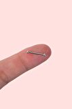 2 mm İki Ucu Mini Toplu Düz Nipple Piercingi Çelik Meme Ucu Piercingi