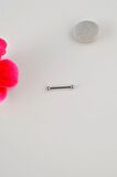 2 mm İki Ucu Mini Toplu Düz Nipple Piercingi Çelik Meme Ucu Piercingi