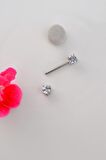 Tektaşlı Nipple Piercing Taşlı Meme Ucu Piercingi 16 mm