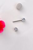 Tektaşlı Nipple Piercing Taşlı Meme Ucu Piercingi 18 mm