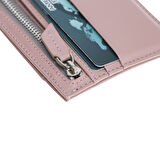 Zip Deri Fermuarlı Kartlık ZPCH NU2 Pembe