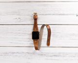 Apple Watch Uyumlu Deri Kordon 42-44-45mm Slim DT GT V18