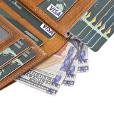 Palermo Deri Cüzdan Kartlık Mekanizmalı V18 Taba