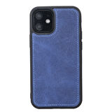 Apple iPhone 12 Mini Uyumlu Deri Cüzdanlı Kılıf G21 Mavi