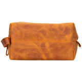Deri Bakım Ve Seyahat Çantası, X Beden, Antik Karamel Renk