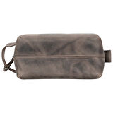 Deri Bakım Ve Seyahat Çantası, XL Beden, Antik Koyu Kahve