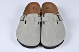 Mantar Tabanlı Gri Çocuk Unisex Boston Birkens Günlük Sabo 59463 Günlük Terlik