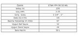 ETNA YPH 90-50WS - (12Kat-24Daire) 50lt. Tanklı Hidrofor