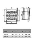 Easy 100 10cm Banyo Tuvalet Havalandırma Aspiratör Fanı