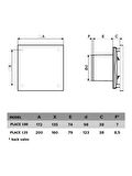 PLACE 100 10CM Banyo Tuvalet Havalandırma Fanı – Sessiz ve Modern Panel Tasarımı