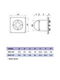 VentEurope Eon 100 BD – 10 cm Tuvalet ve Banyo Kapaklı Damperli Aspiratör Fanı-Siyah
