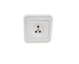 KÖŞK TELEFON PRİZ BEYAZ (10ADET) METESAN