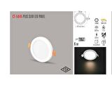 CT-5645 6W/3200K PLUS LED PANEL ARMATÜR(G.IŞIĞI-12ADET) CATA