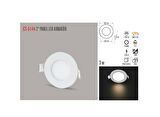 CT-5144 3W/6500K ALM. PANEL LED ARMATÜR(BEYAZ-12ADET) CATA