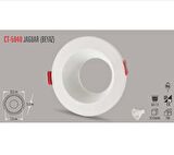 CT-5040 JAGUAR YUVARLAK SPOT(BEYAZ KASA)(AMPULSUZ-12ADET) CATA