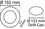 12W/3200K SLİM PANEL LED ARMATÜR (GÜNIŞIĞI-12ADET) NOAS