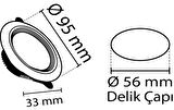 5W LED SPOT (BEYAZ-GOLD) (3 RENK) NOAS