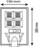 100W/6500K FOTOSELLİ SENSÖRLÜ SOLAR LED SOKAK ARMATÜRÜ (BEYAZ) NOAS