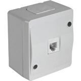 NEMLİYER 1RJ12 TELEFON PRİZİ GRİ MUTLUSAN