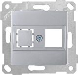 RİTA INOX MEK+TUŞ 1RJ45 (KON.SÜZ)DATA PRİZİ MUTLUSAN