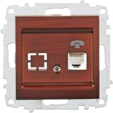 ZENA MEK.MAUN 1RJ11 TELEFON PRİZİ (5ADET) ELBİ