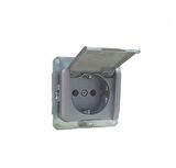 KELEBEK METALİK GRİ KAP.TOP.PRİZ (6ADET) METESAN 