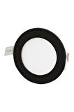 CT-5125 6W/3200K SLİM LED PANEL ARMATÜR (SİYAH KASA-6ADET) GÜNIŞIĞI CATA