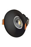 CT-5091 LİON YUVARLAK SİYAH SPOT (AMPULSUZ-6ADET) CATA