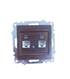 ZENA MEK.MAUN 2RJ45 DATA PRİZİ ELBİ