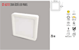 CT-5272 25W/3200K ALM. S.Ü LED ARMATÜR KARE (GÜNIŞIĞI)CATA
