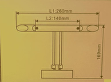 Cata Ct-5205 Metal Modern Banyo Duvar Aplik 