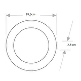 CT-5273 30W/6400K ALM. S.Ü LED ARMATÜR YUV. (BEYAZ)CATA