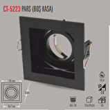 CT-5223 PARS KARE SİYAH SPOT(BOŞ KASA) CATA