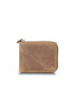 Guard Antik Taba Fermuarlı Yatay Mini Deri Cüzdan - GRD2403XW22459