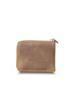 Guard Antik Taba Fermuarlı Yatay Mini Deri Cüzdan - GRD2403XW22459