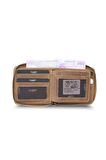 Guard Antik Taba Fermuarlı Yatay Mini Deri Cüzdan - GRD2403XW22459